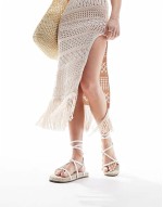 Huge Discount Jadine strappy espadrille sandals in white