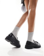 Leyton chunky loafer in black